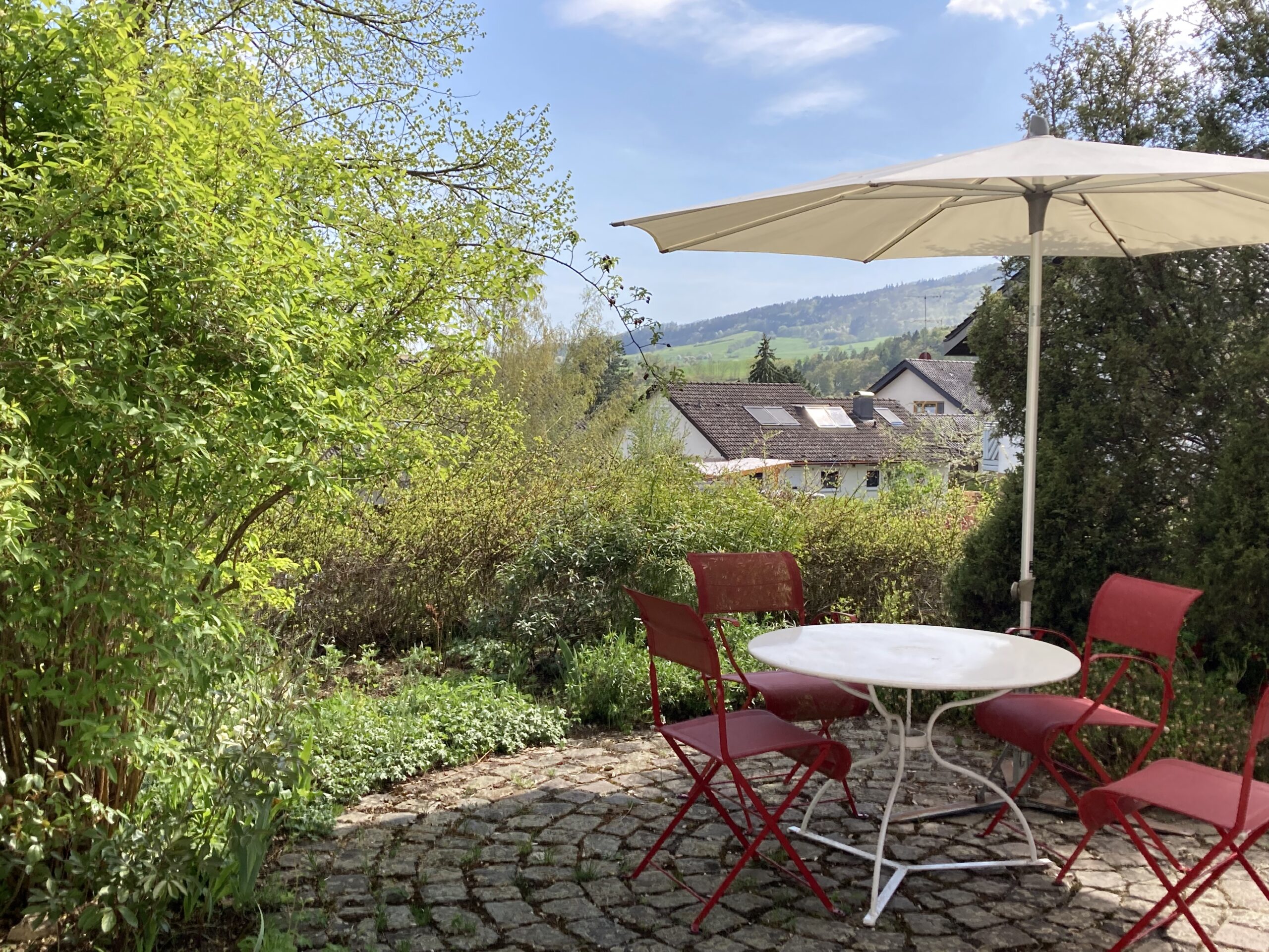 Blick aus dem Wohnzimmerfenster
