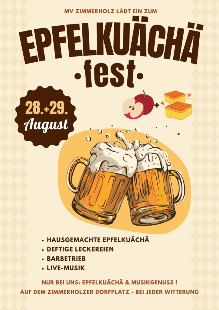 Epfelkuächäfest auf dem Zimmerholzer Dorfplatz